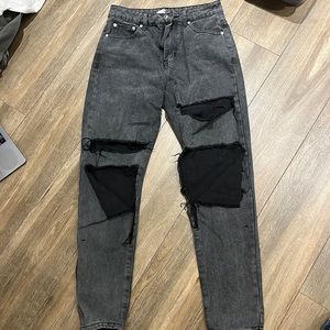 Adika Black Ripped Jeans